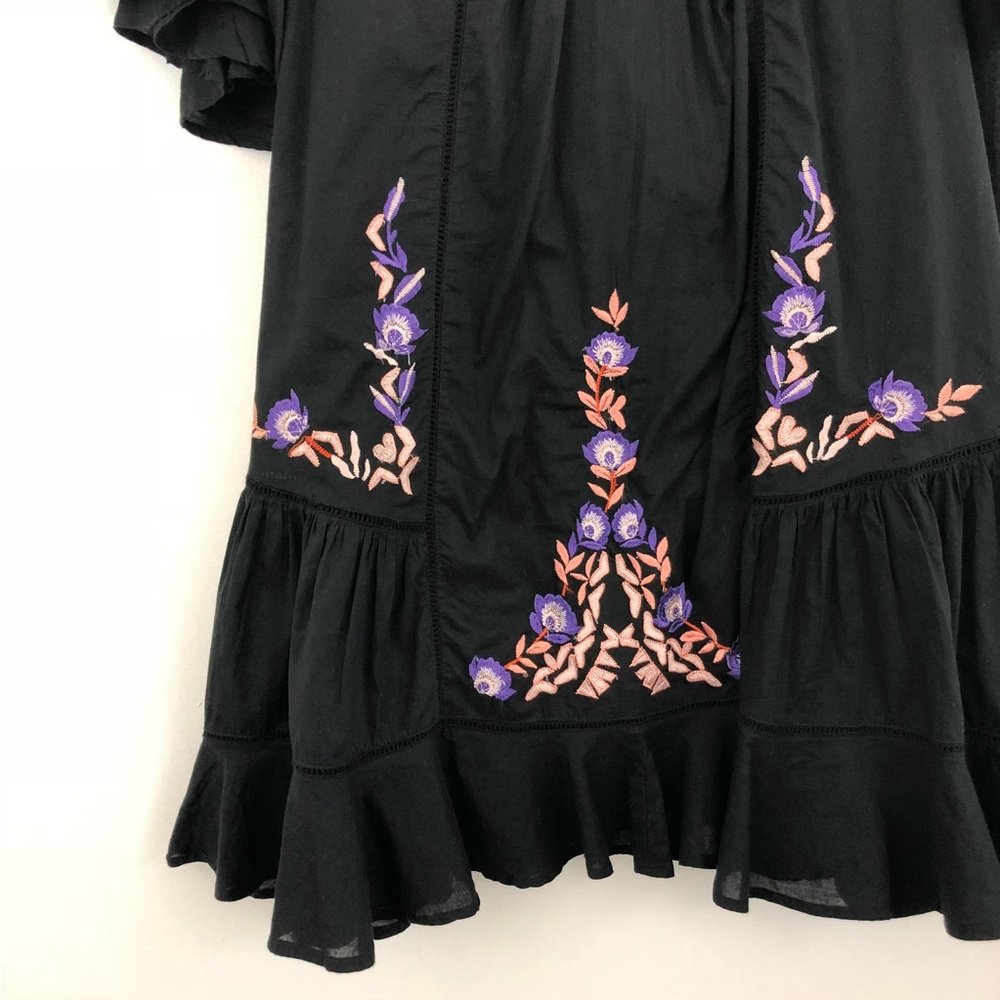 NWOT Free People Pavlo Ruffle Embroidered Dress - Picture 7 of 8